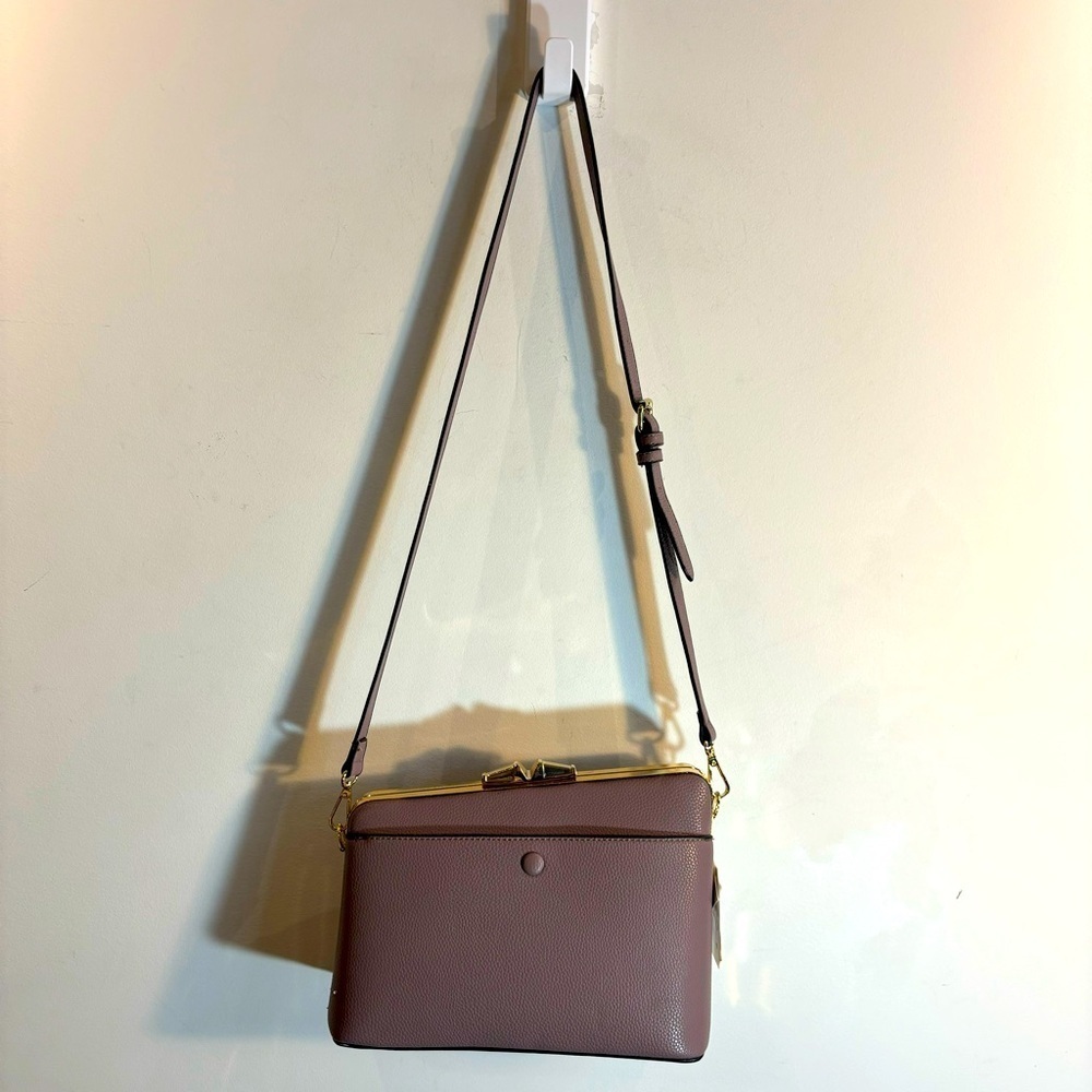 HANDBAG REPUBLIC Shoulder Crossbody Bag Purse Structured Gold Hardware NEW Purse